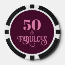 Recherche de cinquantième anniversaire jetons poker Pour elle