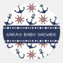 Recherche de motif marin autocollants Baby shower nautique