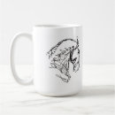 Recherche de tête de cheval tasses Dessin