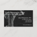 Recherche de chiropracteur cartes visite Chiropractie