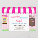 Recherche de doux de magasin anniversaire invitations Fille