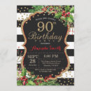 Recherche de noir et or noël invitations Fête d'anniversaire