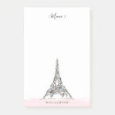 Recherche de tour eiffel paris français post its Floral