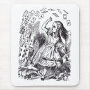 Recherche de tenniel john tapis souris Alice