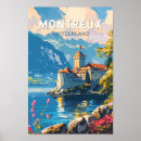 Recherche de paysage alpin posters Voyage vintage rétro