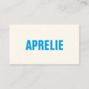 Recherche de bleu et blanc cartes visite Simple