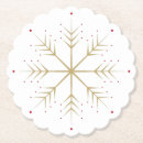 Recherche de flocon neige de dessous de verres Élégant