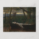 Recherche de peinture médiévale cartes postales La dame de shalott