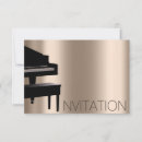 Recherche de piano concert invitations Moderne