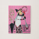 Recherche de belle dame puzzles Élégant