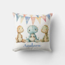 Recherche de dinosaures coussins Pastel