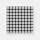 Recherche de motif noir et blanc serviettes Classique