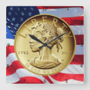 Recherche de liberté horloges Drapeau américain