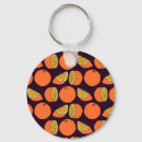Recherche de fruit orange porteclés Illustration