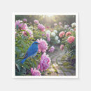 Recherche de oiseau bleu serviettes Invités