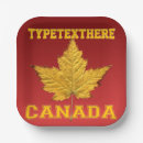 Recherche de canadien assiettes en papier Feuille d'érable