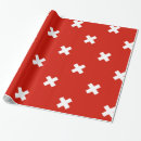 Recherche de drapeau suisse papier cadeau Blanc
