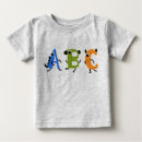 Recherche de monstre de bébé bébé vêtements Alphabet