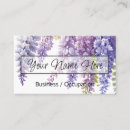 Recherche de glycine cartes visite Aquarelle