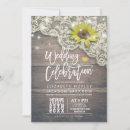Recherche de tournesols vintages invitations Bois