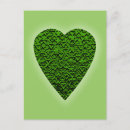 Recherche de coeur vert cartes postales Moderne