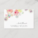 Recherche de peint à la main cartes visite Floral