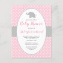 Recherche de elephant baby shower invitations Rose