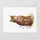 Recherche de chat vintage cartes postales Rose