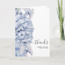 Recherche de blue hydrangea remerciements cartes Élégant