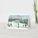 Recherche de montagne suisse vœux cartes Hiver