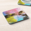 Recherche de yeux bleus dessous de verres Rose