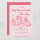 Recherche de brunch baby shower fille invitations Printemps