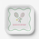 Recherche de tennis assiettes en papier Anniversaire