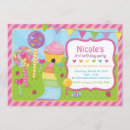 Recherche de lucettes invitations Candyland