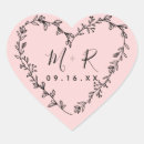 Recherche de couronne cœur autocollants Rose