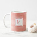 Recherche de dahlia rose tasses Monogramme