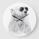Recherche de ours blanc horloges Noir et blanc
