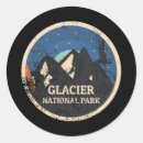 Recherche de parc national glacier autocollants Vintage