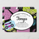 Recherche de 90s anniversaire invitations Cassette