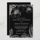 Recherche de line art mariage invitations Noir et blanc