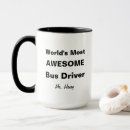 Recherche de le meilleur conducteur du monde tasses Autobus