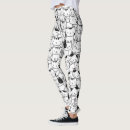 Recherche de chat noir et blanc leggings Amusant