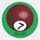 Recherche de numéro 7 autocollants Sept