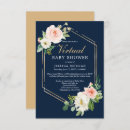 Recherche de navy blue gold baby shower invitations Bleu marine