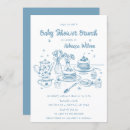 Recherche de brunch baby shower garçon invitations Floral