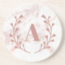 Recherche de marbre rose dessous de verres Monogramme