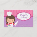 Recherche de chef fille cartes visite Pâtisserie