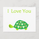 Recherche de tortues de kawaii cartes postales Vert