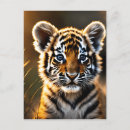 Recherche de bébé tigre cartes postales Faune