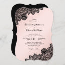 Recherche de pink and black invitations Rose